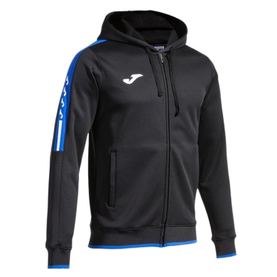 Joma Kurtka z kapturem Olimpiada Full-Zip (fleece) czarna/niebieska królewska męska