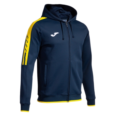 Joma Kurtka z kapturem Olimpiada Full-Zip (Fleece) granatowo/żółta męska