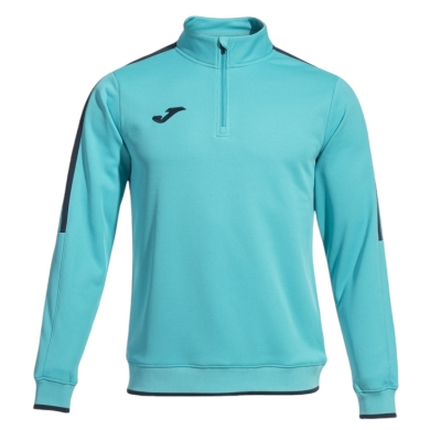 Joma Pullover Olimpiada Sweatshirt (Half-Zip, 100% Poliester) turkus/czarny mężczyźni