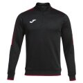 Joma Pullover Olimpiada Sweatshirt (Half-Zip, 100% Poliester) czarny/czerwony męski