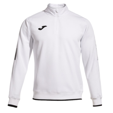 Joma Pullover Olimpiada Sweatshirt (Half-Zip, 100% Poliester) biały mężczyźni