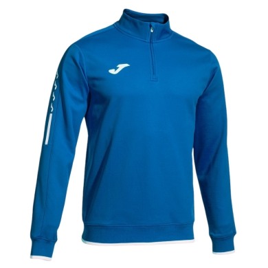 Joma Pullover Olimpiada Sweatshirt (Half-Zip, 100% Poliester) niebieski królewski Mężczyźni