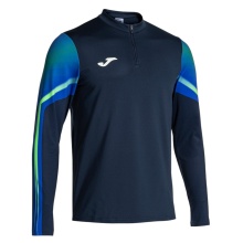 Joma Koszulka do biegania z długim rękawem Elite XI (Bluza, Zamek półdługi) granatowa/fluorescencyjna zieleń Mężczyźni