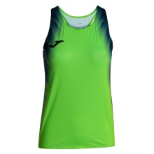 Joma Tank Top Biegowe Elite XI (bez rękawów) fluorescencyjna zieleń/marynarski niebieski dla Kobiet