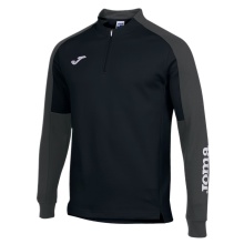 Joma Pullover Eco Championship Sweatshirt (pół-zamek, wysoki komfort noszenia) czarny/anthrazitowy mężczyźni