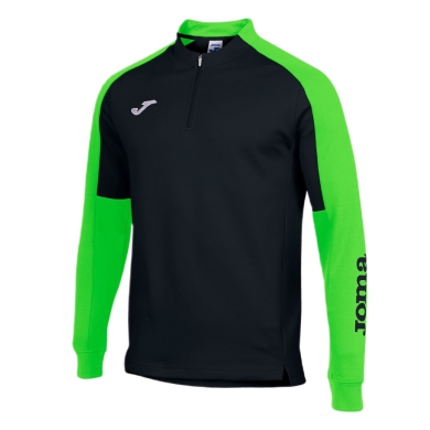 Joma Pullover Eco Championship Sweatshirt (Half-Zip, wysoki komfort noszenia) czarny/zielony mężczyźni