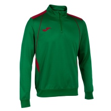 Joma Pullover Championship VII Sweatshirt (Half-Zip, Fleece-Wnętrze) zielono/czerwony męski