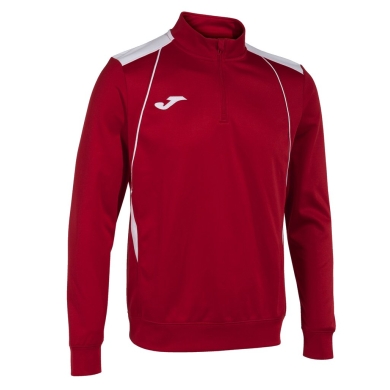 Joma Pullover Championship VII Sweatshirt (Half-Zip, Fleece-Wnętrze) czerwony/biały mężczyźni