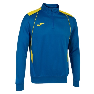 Joma Pullover Championship VII Sweatshirt (Half-Zip, Fleece-Wnętrze) niebieski/żółty mężczyźni