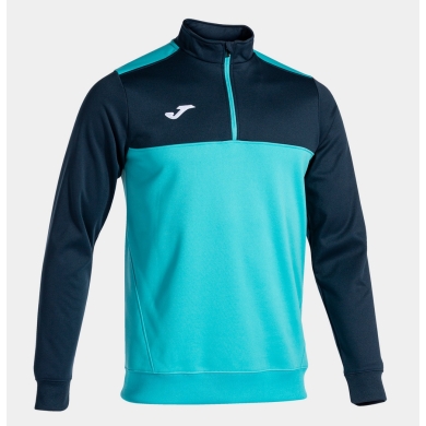 Joma Pullover Winner Sweatshirt (1/2 Zamek, 100% Poliester) turkus/granatowy Mężczyźni