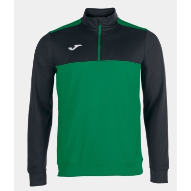 Joma Pullover Winner Sweatshirt (1/2 Zipper, 100% Poliester) zielony/czarny męski