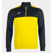 Joma Pullover Winner Sweatshirt (1/2 Zipper, 100% Poliester) żółty/czarny mężczyźni