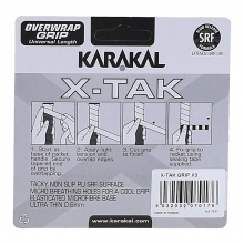 Karakal Overgrip X-Tak 0.6mm pomarańczowy 3 szt.