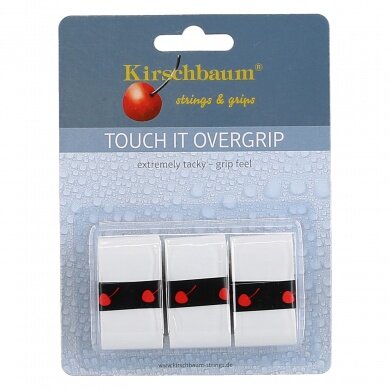 Kirschbaum Overgrip Touch it 0.5mm (ekstremalna przyczepność) biały 3 szt.