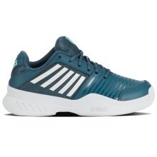 KSwiss buty tenisowe Court Express Indoor/Carpet/Teppich tealblue/biały dziecięce