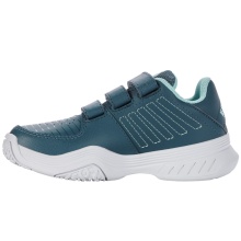 KSwiss buty tenisowe Court Express Omni RZEP Allcourt tealblue/biały dla małych dzieci