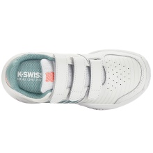 KSwiss buty tenisowe Court Express rzep Allcourt biało/niebieskie dla dzieci