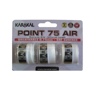 Karakal Overgrip Point Air 0.75mm biały 3 szt.