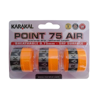 Karakal Overgrip Point Air 0.75mm pomarańczowy 3 szt.