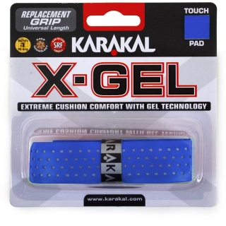 Karakal Basisband X-Gel (Amortyzacja wstrząsów, gładko perforowane) 2.2mm niebieskie