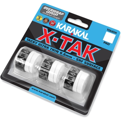 Karakal Overgrip X-Tak 0.6mm biały 3 szt.