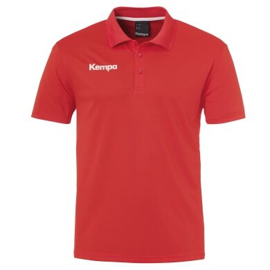 Kempa Sport-Polo Poliester (100% Poliester) czerwony Mężczyźni