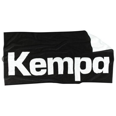 kempa Ręcznik kąpielowy (100% bawełna) Logo Kempa czarny/biały 140x72cm