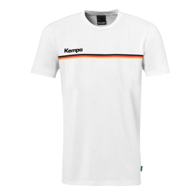 Kempa T-shirt rekreacyjne Team Niemcy (Bawełna organiczna) białe męskie