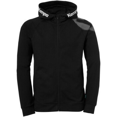 Kempa Bluza z kapturem (Hoodie) Full Zip Core 26 czarna dziecięca