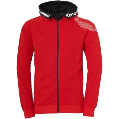 Kempa Bluza z kapturem (Hoodie) Full Zip Core 26 czerwony dziecięcy