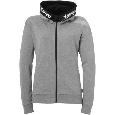 Kempa Bluza z kapturem (Hoodie) Full Zip Core 26 szara Damska