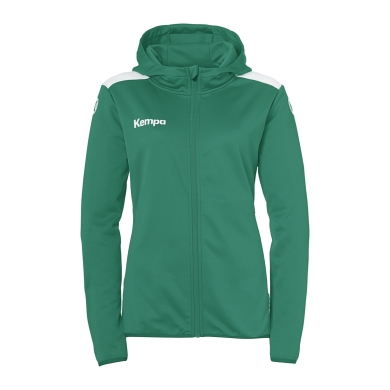 Kurtka z kapturem Kempa Emotion 27 Full-Zip (przyjemne uczucie noszenia) zielona damska