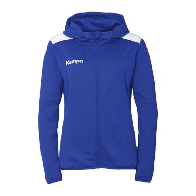 Kurtka z kapturem Kempa Emotion 27 Full-Zip (przyjemne uczucie noszenia) niebiesko-biała Damska