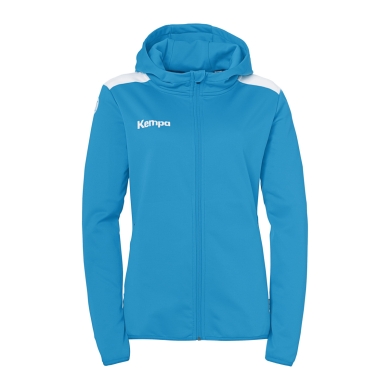 Kurtka z kapturem Kempa Emotion 27 Full-Zip (przyjemne uczucie noszenia) kempablau/biały damska