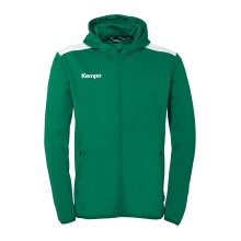 Kurtka z kapturem Kempa Emotion 27 Full-Zip (przyjemne uczucie noszenia) zielona męska