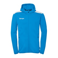 Kempa Kurtka z kapturem Emotion 27 Full-Zip (przyjemne uczucie noszenia) kempablau/biały Mężczyźni