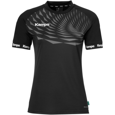 Koszulka sportowa Kempa Wave 26 (100% poliester) czarna/antracytowa damska