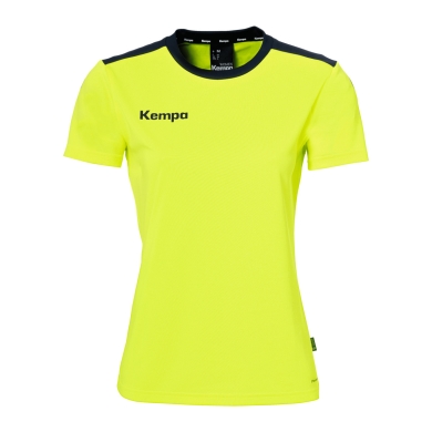 Kempa Sport-Shirt Emotion 27 (100% Poliester) żółty/granatowy Damski