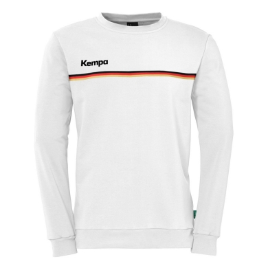 Kempa Sweatshirt Team Niemcy (przyjemne uczucie noszenia) białe męskie