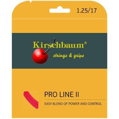 Kirschbaum Sznurki tenisowe Pro Line No. II (Trwałość+Kontrola) czerwony 12m Zestaw