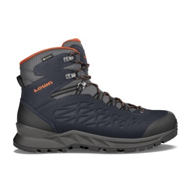 Lowa Buty trekkingowe Explorer II Mid GTX (Trekking, Podróże, wodoodporne) granatowo/pomarańczowe męskie