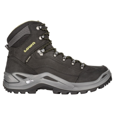 Lowa Buty trekkingowe Renegade Mid GTX (All-Terrain, skóra nubukowa, wodoodporne) czarne/oliwkowe męskie