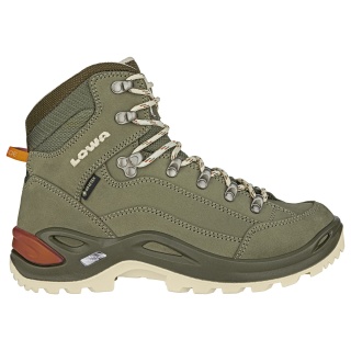 Lowa Buty trekkingowe Renegade Mid GTX (All-Terrain, Skóra nubukowa, wodoodporne) szaro-zielone Damskie