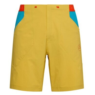 La Sportiva Spodenki wędrówkowe Guard Short (elastyczny pas z sznurkiem) krótki żółty/niebieski męski