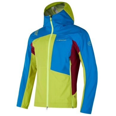 La Sportiva Softshell Jacket Crizzle EVO Shell (odporna na wiatr i wodę, oddychająca) limonkowo/niebieska męska