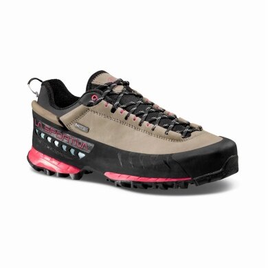 La Sportiva Buty trekkingowe TX 5 Low GTX (skóra nubukowa, podejście, wodoodporne) brązowy/hibiskus damskie