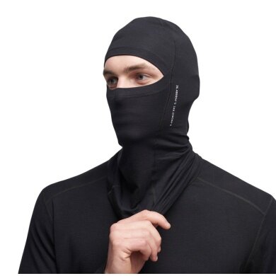 Le Bent Wielofunkcyjna chusta (ochraniacz na szyję) Core Lightweight Balaclava czarna