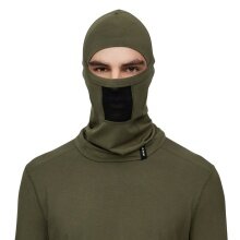 Le Bent Wielofunkcyjna chusta (ochraniacz na szyję) Midweight Mesh Balaclava ciemnozielona