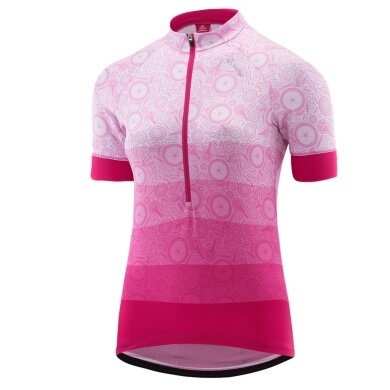 Löffler Koszulka rowerowa Bike Jersey HZ Components (Half-Zip, lekka, szybkoschnąca) magenta/pink Damska