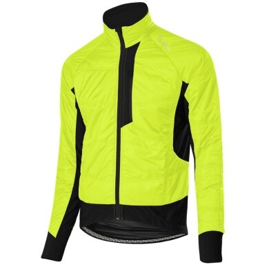 Kurtka rowerowa Löffler Bike Iso-Jacket Hotbond PL60 (PrimaLoft®, wiatroszczelna, wodoodporna) neon żółta męska